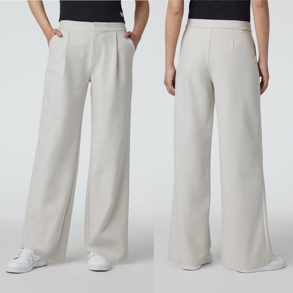 Vuori Pants - Vuori Elevation Trouser in Ecru Heather Size Medium Long